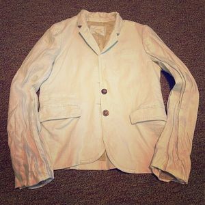 Light blue linen blazer